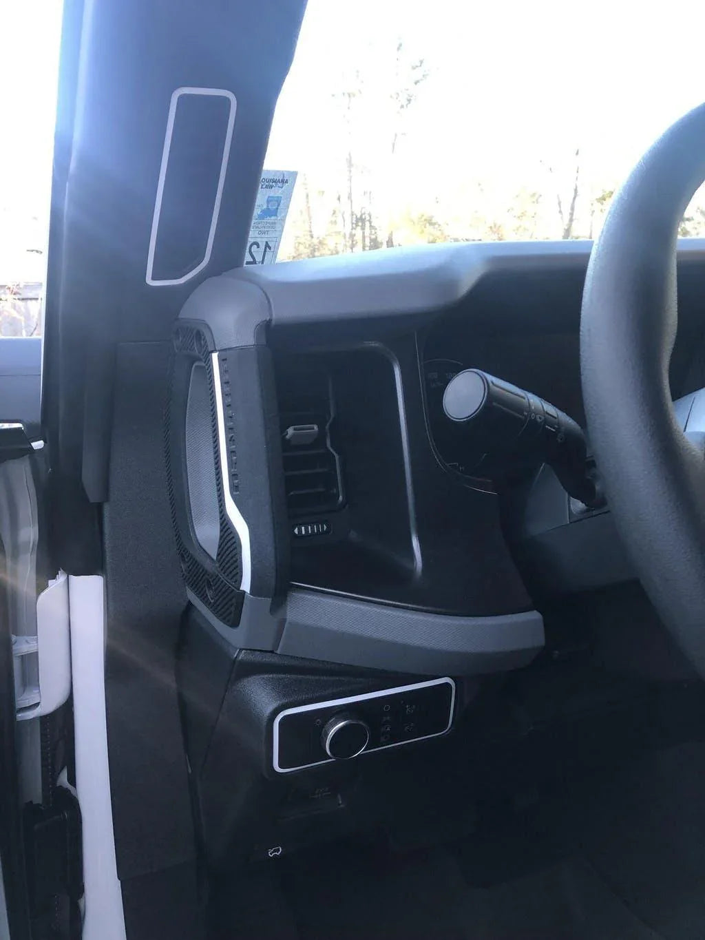 Defroster Vent Outline - 2021+ Bronco - 21BRONCODEFOL-BO-21BRONCODEFOL-BG-21BRONCODEFOL-RD-21BRONCODEFOL-WH-21BRONCODEFOL-BL-  DRIVEN - 8