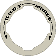 Printed Series GOAT Mode Dial Ring Overlay V2 - 2021+ Bronco - 21FBGOAT-375C-21FBGOAT-BBO-21FBGOAT-GHBM-21FBGOAT-AMB-21FBGOAT-A51-  DRIVEN - 29
