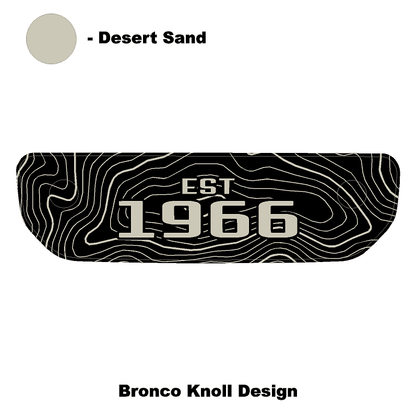 1966 Topographic Shifter Plate (Printed Series + Acrylic) - 2021+ Bronco