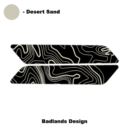 Topo Interior Front Door Grab Handle Overlay Kit (Printed + Laser Series) - 2021+ Bronco