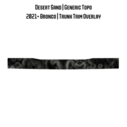 Topo Trunk Trim Overlay / Protector - 2021+ Bronco - 21BRNTRNKTRIM-TPAMBL-21BRNTRNKTRIM-TPA51L-21BRNTRNKTRIM-TPAZL-21BRNTRNKTRIM-TPCGL-21BRNTRNKTRIM-TPCBNL-  DRIVEN - 24