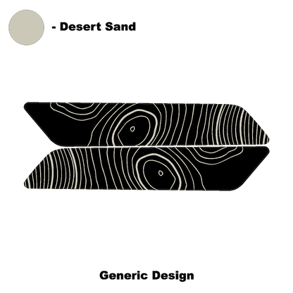 Topo Interior Rear Door Grab Handle Overlay Kit (Printed Series) - 2021+ Bronco 4 Door - 21BRNGRAB4RDR-TPAMBL-21BRNGRAB4RDR-TPA51L-21BRNGRAB4RDR-TPAZL-21BRNGRAB4RDR-TPCGL-21BRNGRAB4RDR-TPCBNL-  DRIVEN - 22