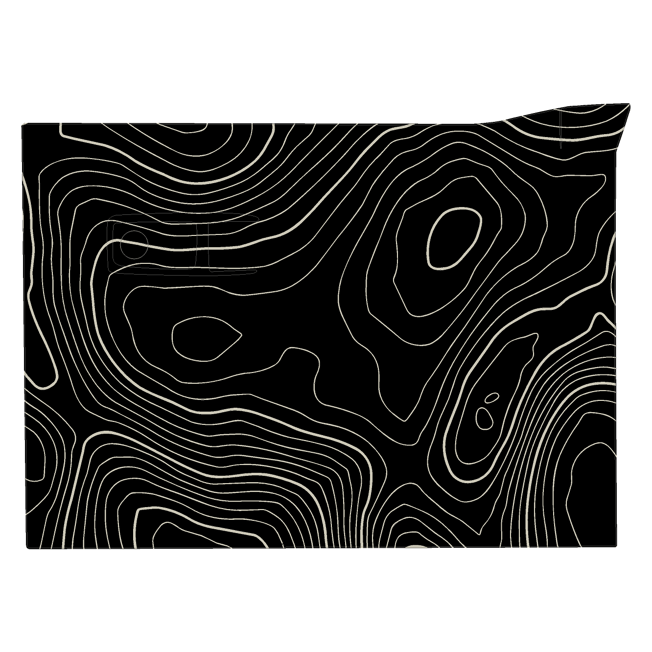 Topo Glovebox Overlay Kit (Printed Series) - 2021+ Bronco - 21BRNGLOVE-TPAMBL-21BRNGLOVE-TPA51L-21BRNGLOVE-TPAZL-21BRNGLOVE-TPCGL-21BRNGLOVE-TPCBNL-  DRIVEN - 26