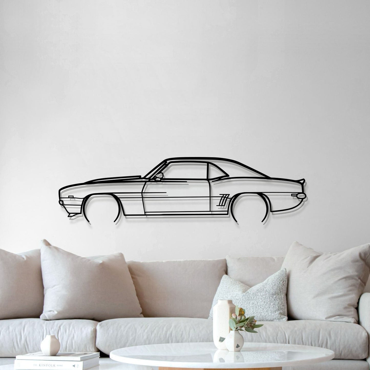 1969 Camaro Detailed Metal Car Wall Art - MT0116 - MT0116B49L-  DRIVEN - 5