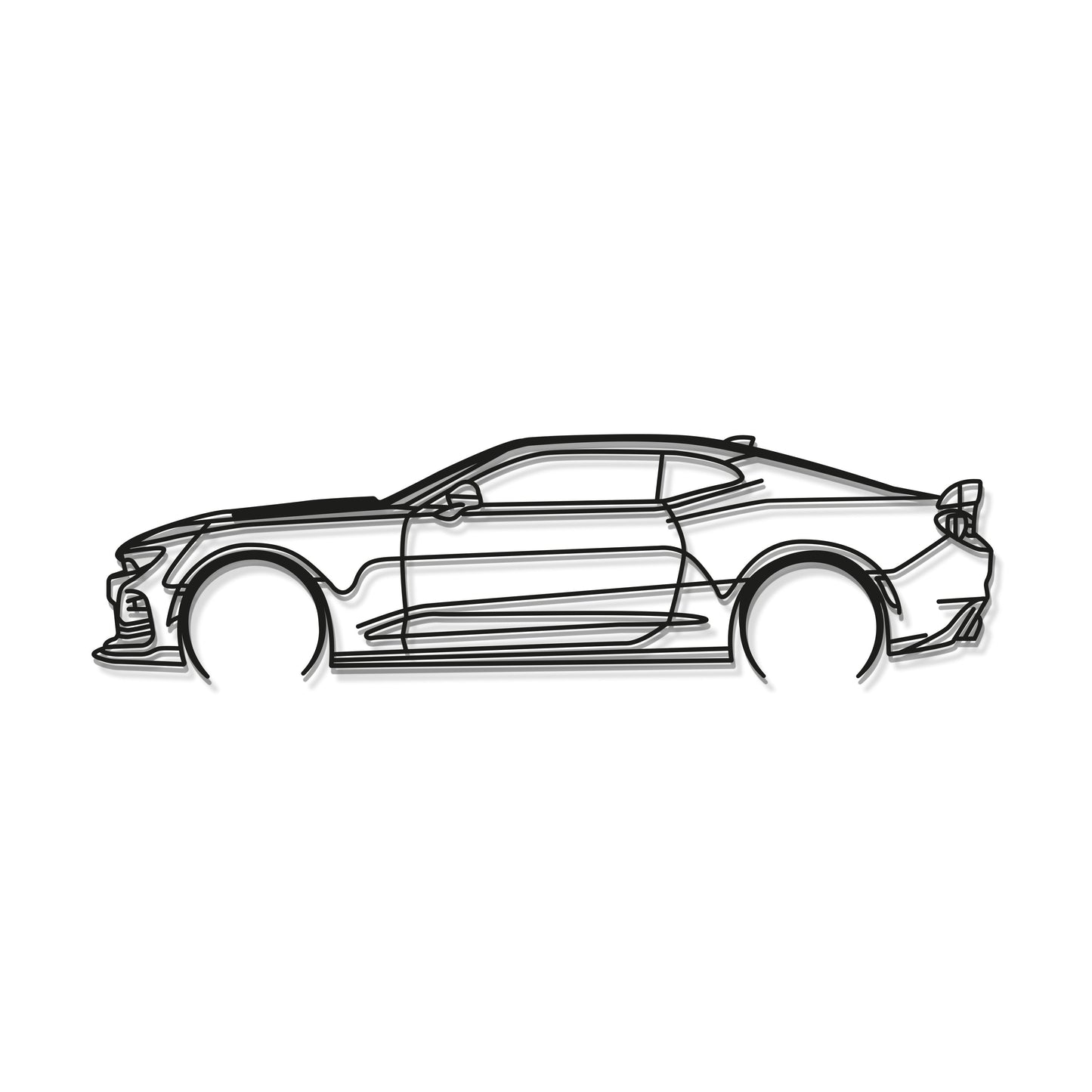 Camaro SS 1LE Detailed Metal Car Wall Art - MT0892 - MT0892B49L-MT0892B69L-MT0892B80L-MT0892B99L-MT0892B120L-  DRIVEN - 6