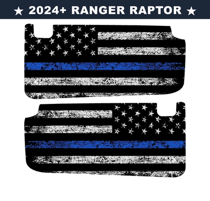 Freedom Series Sun Visor Overlays (Printed Series) - 2024+ Ranger Raptor (with Homelink) - 24RGRVISORFULLFREE-RWBHL-24RGRVISORFULLFREE-BWHL-24RGRVISORFULLFREE-TBLHL-24RGRVISORFULLFREE-TRLHL-24RGRVISORFULLFREE-TGLHL-  DRIVEN - 13