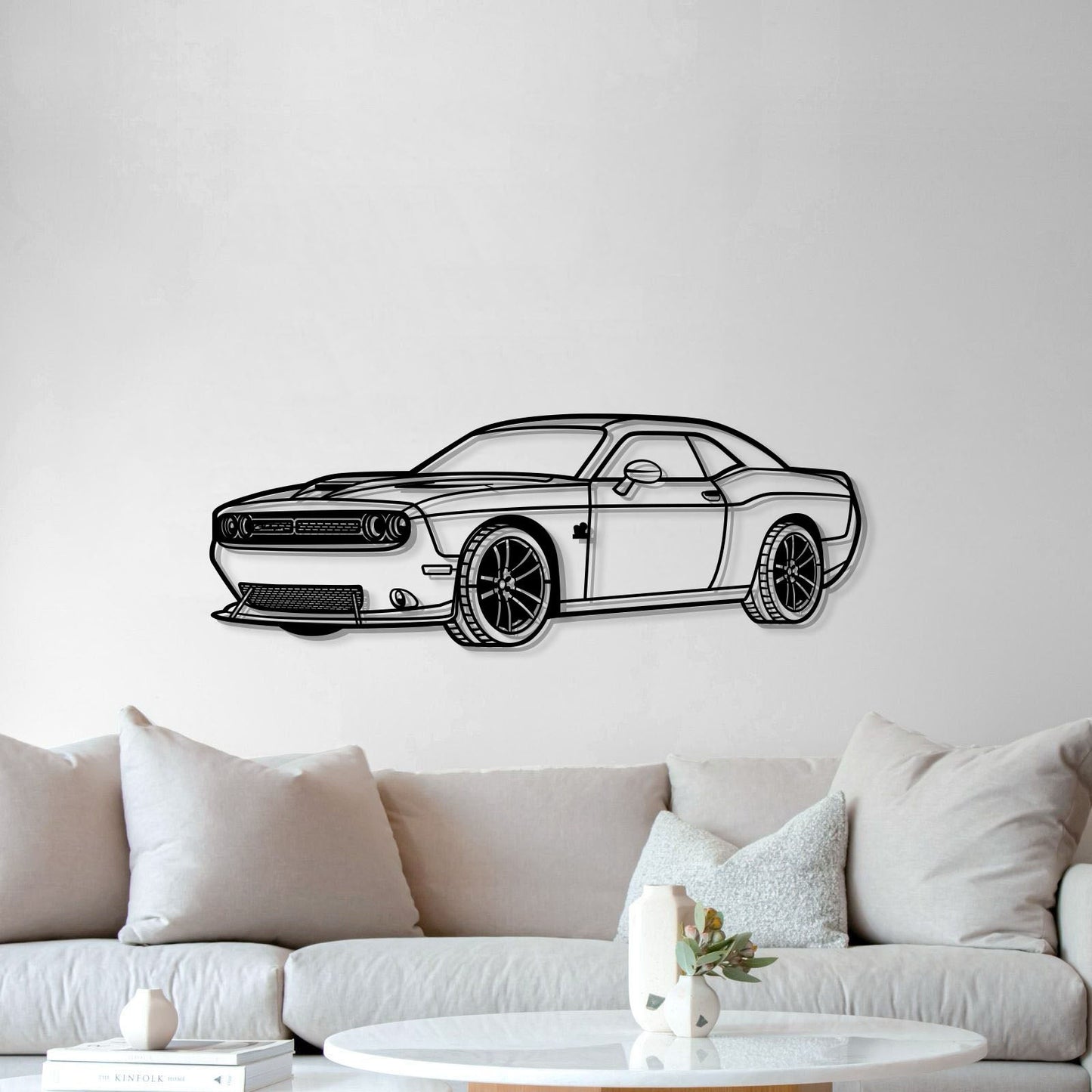 2019 Challenger SRT Perspective Metal Car Wall Art - MT1261 - MT1261B69L-MT1261B80L-MT1261B99L-MT1261B115L-MT1261B140L-  DRIVEN - 5
