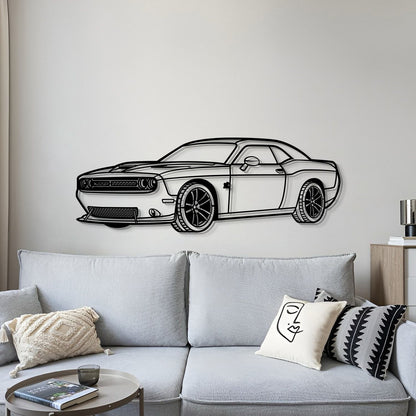 2019 Challenger SRT Perspective Metal Car Wall Art - MT1261 - MT1261B69L-MT1261B80L-MT1261B99L-MT1261B115L-MT1261B140L-  DRIVEN - 4