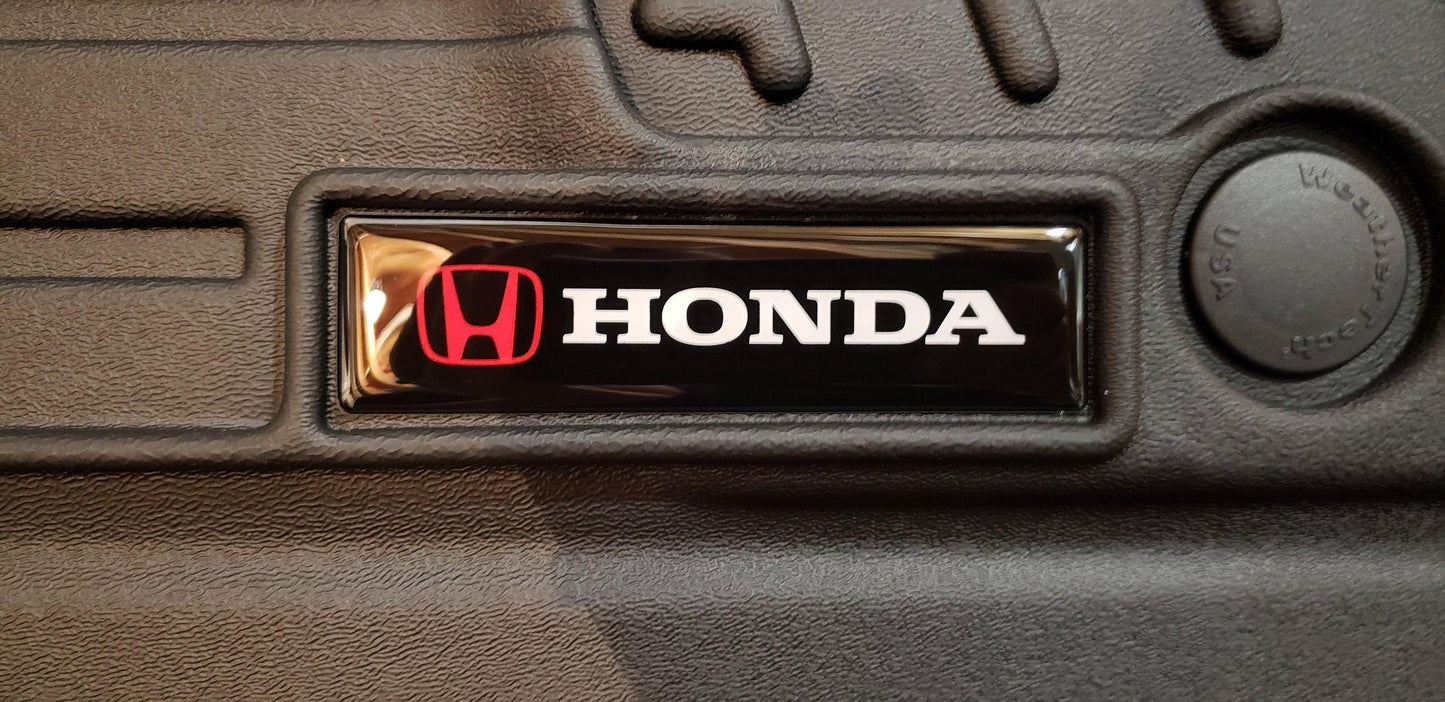 Honda Domed Emblem Inserts for All-Weather Floor Mats (Single) - Civic, Accord, CR-V - WTHONDA-  DRIVEN - 1