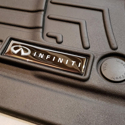 Domed Infiniti Emblem Inserts for Weathertech Floor Mats (Pair) - sku-21259697782838-  DRIVEN - 2