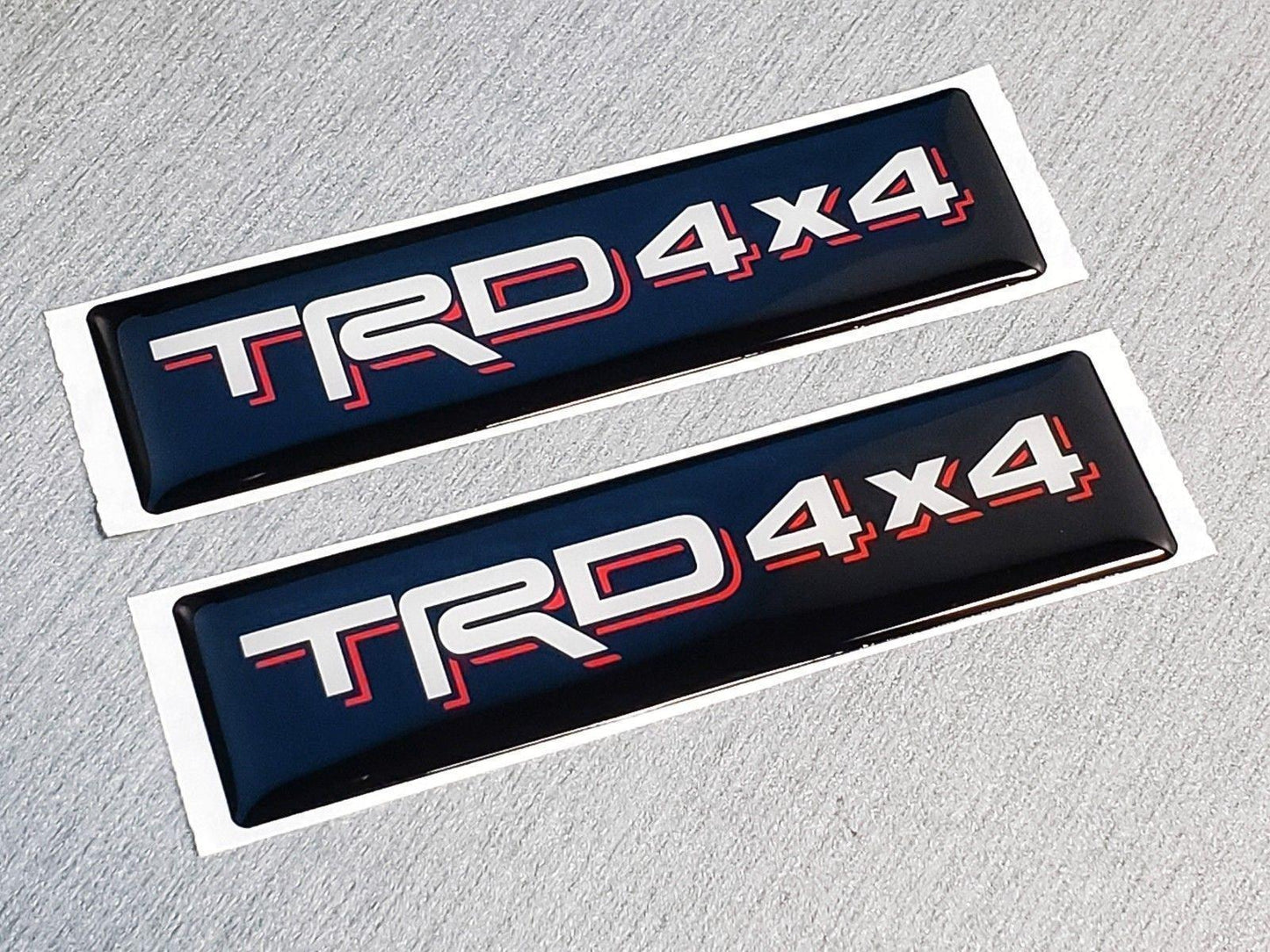 Domed Toyota TRD 4x4 Emblem Inserts for Weathertech Floor Mats (Single) Tacoma Tundra - WTTRD4X4-  DRIVEN - 1