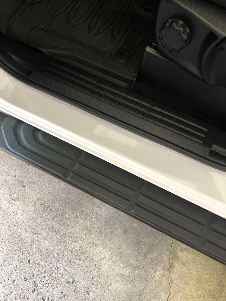 Door Sill Protectors - 2019+ Ford Ranger SuperCrew - 19RANGERDS-3DCF-19RANGERDS-CL-19RANGERDS-MB-19RANGERDS-GB-19RANGERDS-RD-  DRIVEN - 8
