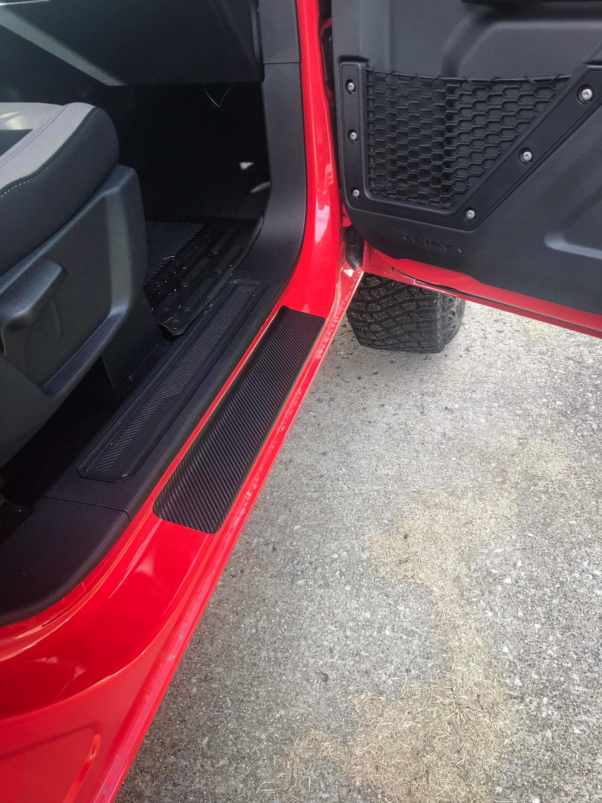 Door Sill Protectors - 2021+ Bronco 2 Door - 21BRONCODS2-RD-21BRONCODS2-BL-21BRONCODS2-WH-21BRONCODS2-OR-21BRONCODS2-YL-  DRIVEN - 8