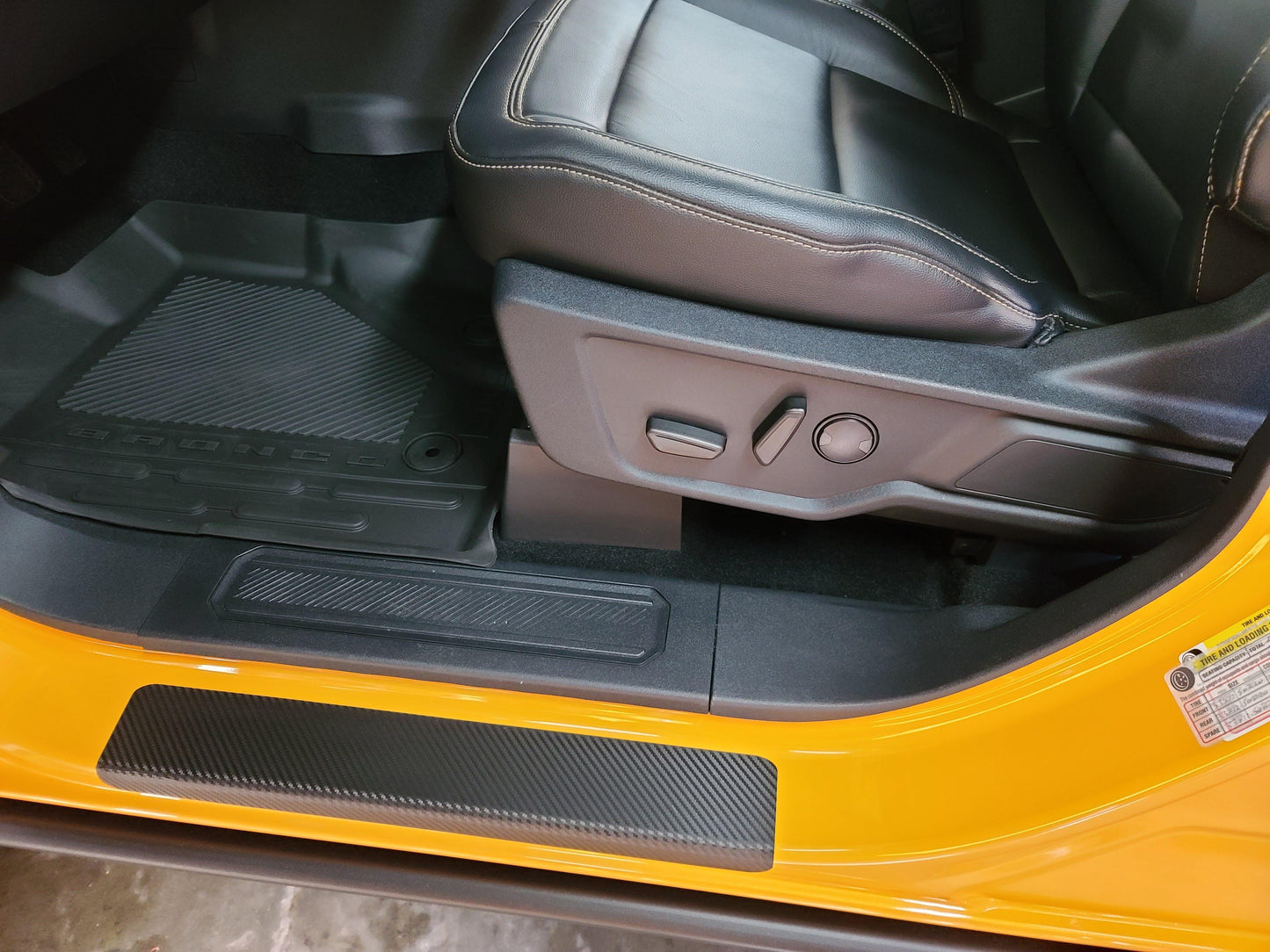 Door Sill Protectors - 2021+ Bronco 4 Door - 21BRONCODS-3DBCF-21BRONCODS-CLPPF-21BRONCODS-MB-21BRONCODS-GB-21BRONCODS-RD-  DRIVEN - 3