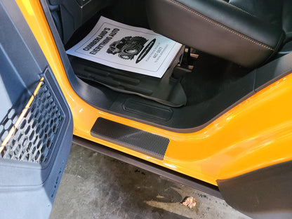Door Sill Protectors - 2021+ Bronco 4 Door - 21BRONCODS-3DBCF-21BRONCODS-CLPPF-21BRONCODS-MB-21BRONCODS-GB-21BRONCODS-RD-  DRIVEN - 4
