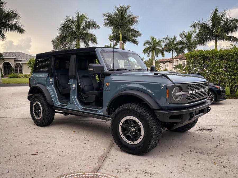 Door Sill Protectors - 2021+ Bronco 4 Door - 21BRONCODS-3DBCF-21BRONCODS-CLPPF-21BRONCODS-MB-21BRONCODS-GB-21BRONCODS-RD-  DRIVEN - 7