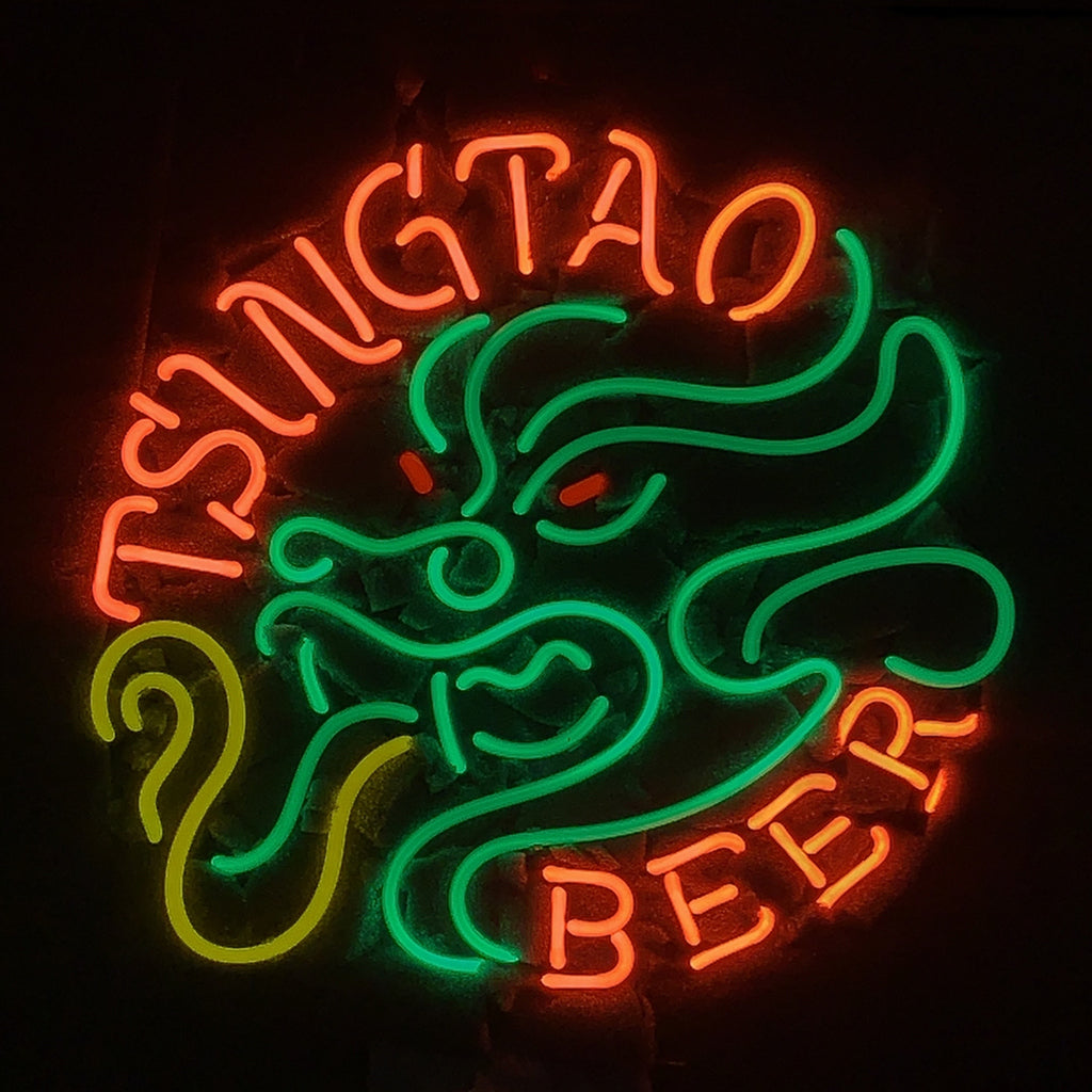 Tsingtao Beer with Dragon Neon Signs Light - ME553-  DRIVEN - 2