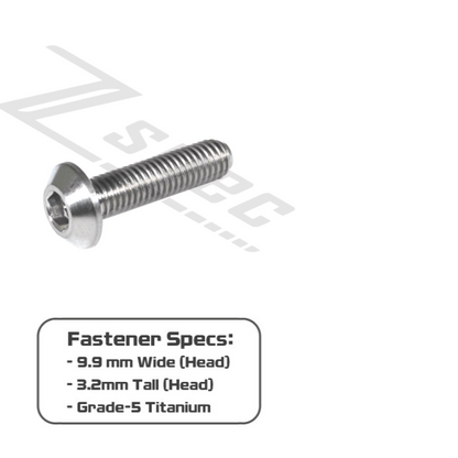 ZSPEC M5-0.8x20mm Dress Up Bolt® Fastener, Angled Head, Titanium Grade-5, Per Each - ZSD-563034-ZSD-563041-ZSD-563058-ZSD-563065-ZSD-563072-  DRIVEN - 2
