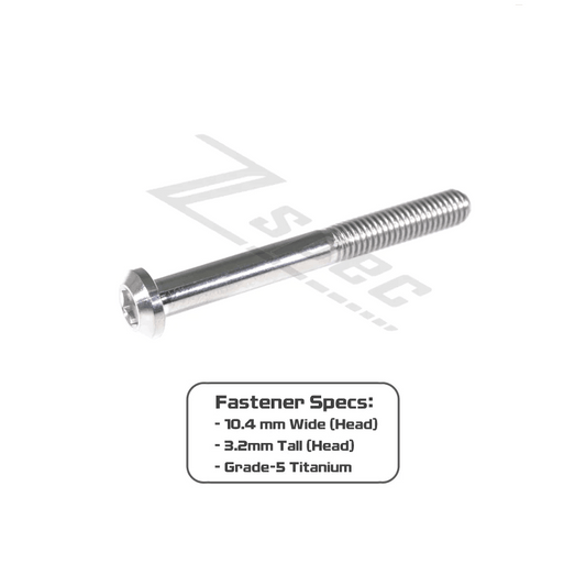 ZSPEC M6-1.0x55mm Dress Up Bolt® Fastener, Angled Head, Titanium Grade-5, Per Each - ZSD-562679-ZSD-562686-ZSD-562693-ZSD-562709-ZSD-562716-  DRIVEN - 2