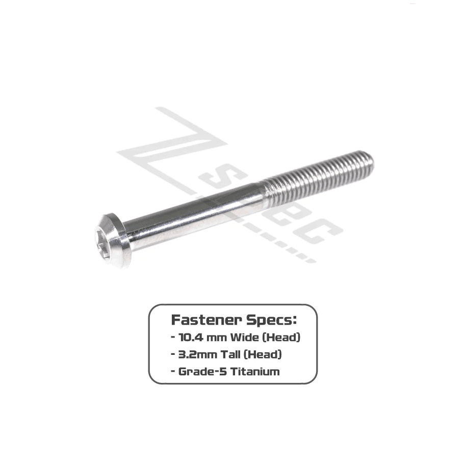 ZSPEC M6-1.0x50mm Dress Up Bolt® Fastener, Angled Head, Titanium Grade-5, Per Each - ZSD-202391-ZSD-202407-ZSD-202414-ZSD-202421-ZSD-202438-  DRIVEN - 2