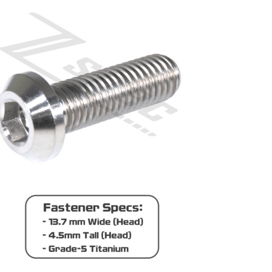 ZSPEC M8-1.25x25mm Dress Up Bolts® Fastener, Angled Head, Titanium Grade-5, Per Each - ZSD-562044-ZSD-562051-ZSD-562068-ZSD-562075-ZSD-562082-  DRIVEN - 2