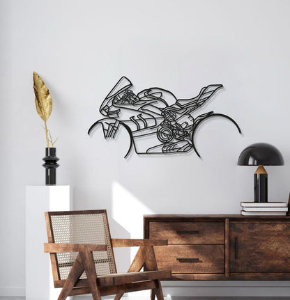V4SP Metal Motorcycle Wall Art - MT1105 - MT1105B49L-MT1105B69L-MT1105B80L-MT1105B99L-MT1105B115L-  DRIVEN - 2