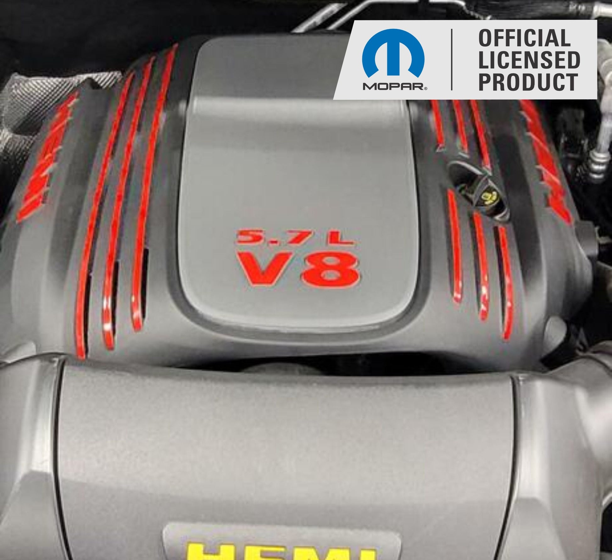 5.7L V8 Engine Cover Letter Overlays - 11-24 Durango R/T - Durango:EC-57LV8-01-Durango:EC-57LV8-02-Durango:EC-57LV8-03-Durango:EC-57LV8-04-Durango:EC-57LV8-05-  DRIVEN - 2