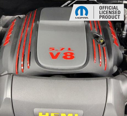5.7L V8 Engine Cover Letter Overlays - 11-24 Durango R/T - Durango:EC-57LV8-01-Durango:EC-57LV8-02-Durango:EC-57LV8-03-Durango:EC-57LV8-04-Durango:EC-57LV8-05-  DRIVEN - 2