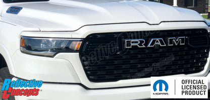 RAM Grille Emblem Overlay Decal   - 2025-2026 Ram 1500 - Ram25:Ram-F-1-Ram25:Ram-F-2-Ram25:Ram-F-3-Ram25:Ram-F-4-Ram25:Ram-F-5-  DRIVEN - 7