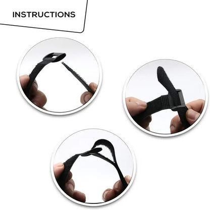 Elastic Nylon Velcro Cable Strap with Buckle for EV Hover - EVH-XL-BLK-STRAP-EVH-STD-STRAP-EVH-L-WHT-STRAP-EVH-L-BLK-STRAP-  DRIVEN - 12