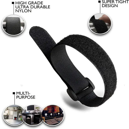 Elastic Nylon Velcro Cable Strap with Buckle for EV Hover - EVH-XL-BLK-STRAP-EVH-STD-STRAP-EVH-L-WHT-STRAP-EVH-L-BLK-STRAP-  DRIVEN - 3