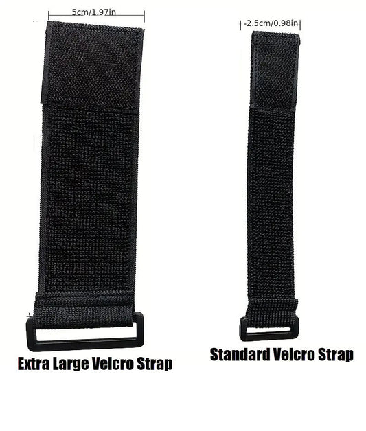 EV Hover Elastic Nylon Velcro Cable Strap with Buckle — Pack of 2 - EVH-XL-BLK-STRAP-EVH-STD-STRAP-EVH-L-WHT-STRAP-EVH-L-BLK-STRAP-  DRIVEN - 1