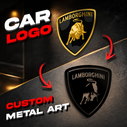 Custom Metal Car Emblem - MT0929 - MT0929B30-  DRIVEN - 1