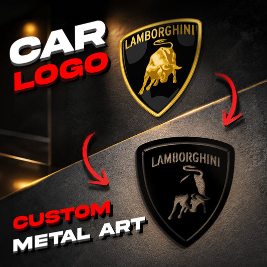 Custom Metal Car Emblem - MT0929 - MT0929B30-  DRIVEN - 1