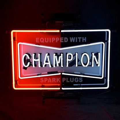Equipped with Champion Spark Plugs Neon Signs Light - MEX348-  DRIVEN - 2