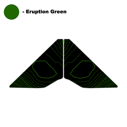 Topo Front Window Triangle Overlay (Printed Series) - 2021+ Bronco 4 Door - 21BRNDFTRIPT-TPAMBL-21BRNDFTRIPT-TPA51L-21BRNDFTRIPT-TPAZL-21BRNDFTRIPT-TPCGL-21BRNDFTRIPT-TPCBNL-  DRIVEN - 14