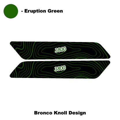 Topo Interior Front Door Grab Handle Overlay Kit (Printed + Laser Series) - 2021+ Bronco