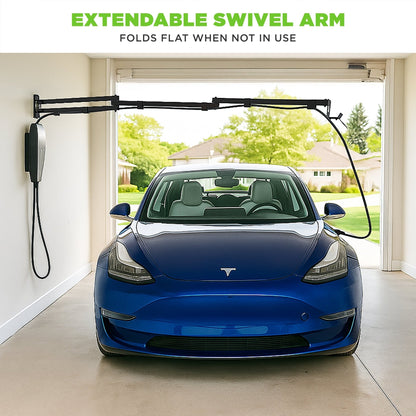 EV Hover v4 Wall-Mounted EV Charging Cable Arm, 6¼–9¼ ft - EVH-V4-6FT-BLK-EVH-V4-6FT-BLK-TES-EVH-V4-6FT-BLK-J1772-EVH-V4-9FT-BLK-EVH-V4-9FT-BLK-TES-  DRIVEN - 14