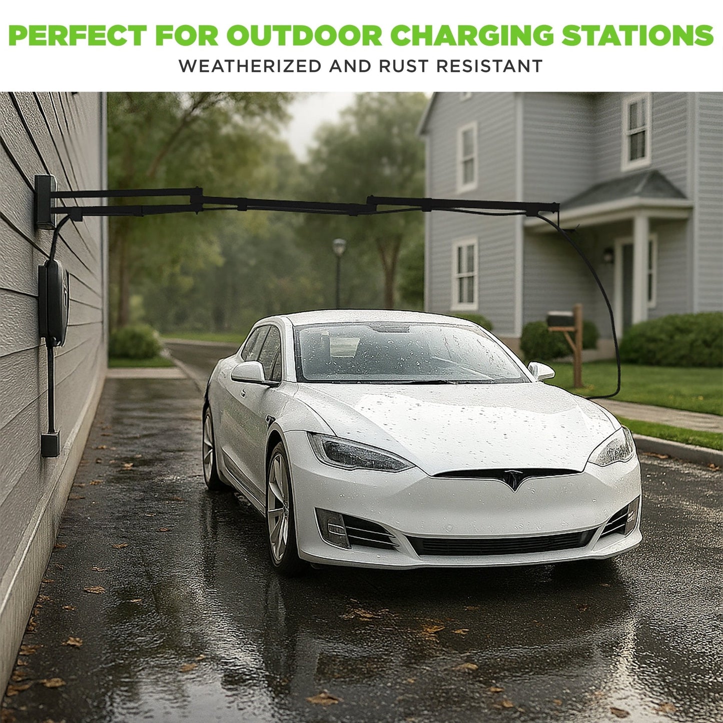 EV Hover v4 Wall-Mounted EV Charging Cable Arm, 6¼–9¼ ft - EVH-V4-6FT-BLK-EVH-V4-6FT-BLK-TES-EVH-V4-6FT-BLK-J1772-EVH-V4-9FT-BLK-EVH-V4-9FT-BLK-TES-  DRIVEN - 18