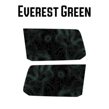 Topographic Rear Window Map Overlays V3 (Perforated) - 2025+ 4Runner