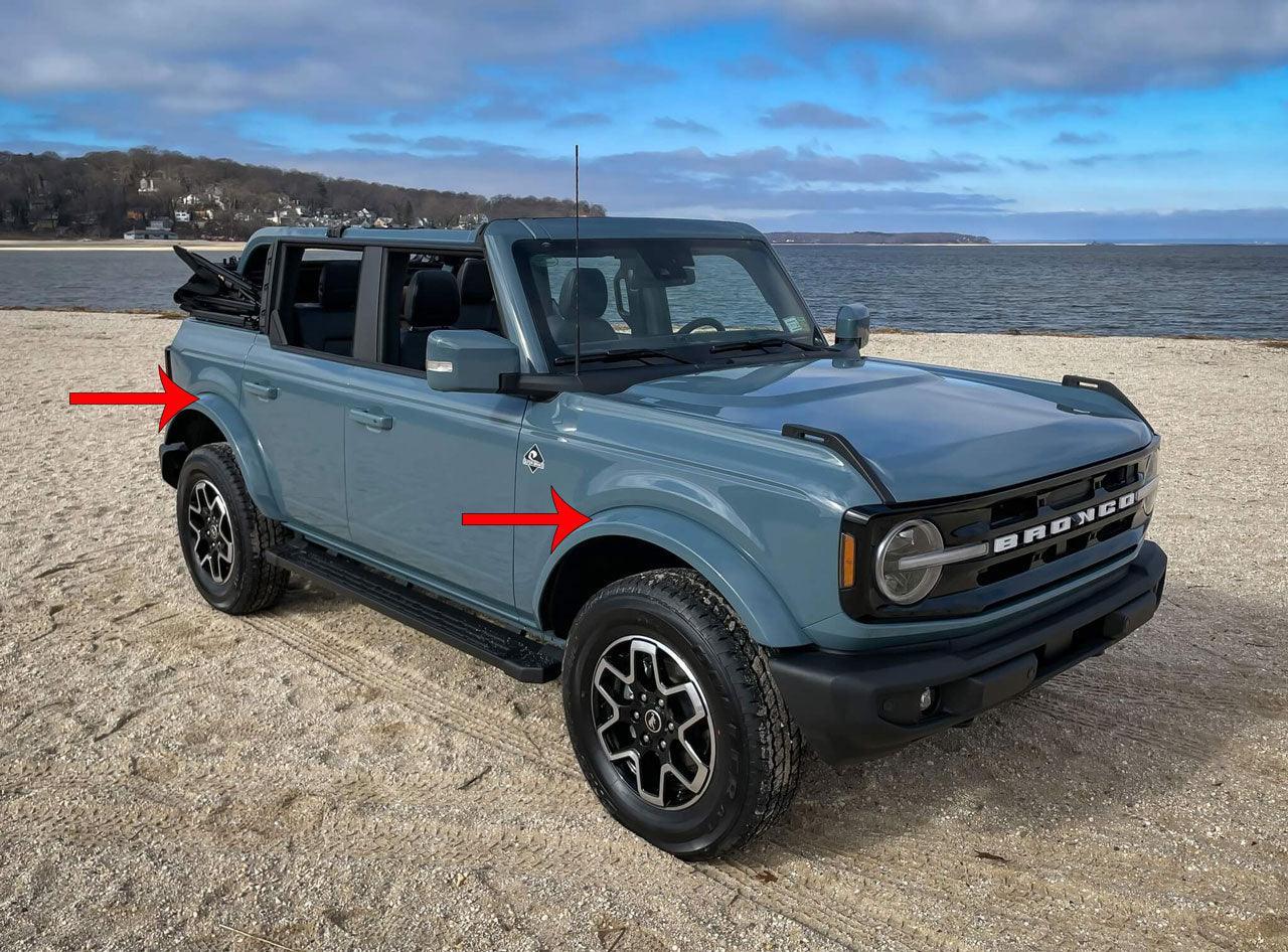 eXpert Fender Flare Paint Protection Film (Clear PPF) - 2021+ Bronco Outer Banks - 21BRNOBFLAREPPF-X1-21BRNOBFLAREPPF-X2-  DRIVEN - 2