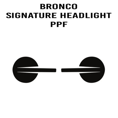eXpert Signature Headlight Paint Protection Film (Clear PPF) - *2021+ Bronco - 21BRNSIGHLPPF-X1-21BRNSIGHLPPF-X2-  DRIVEN - 1