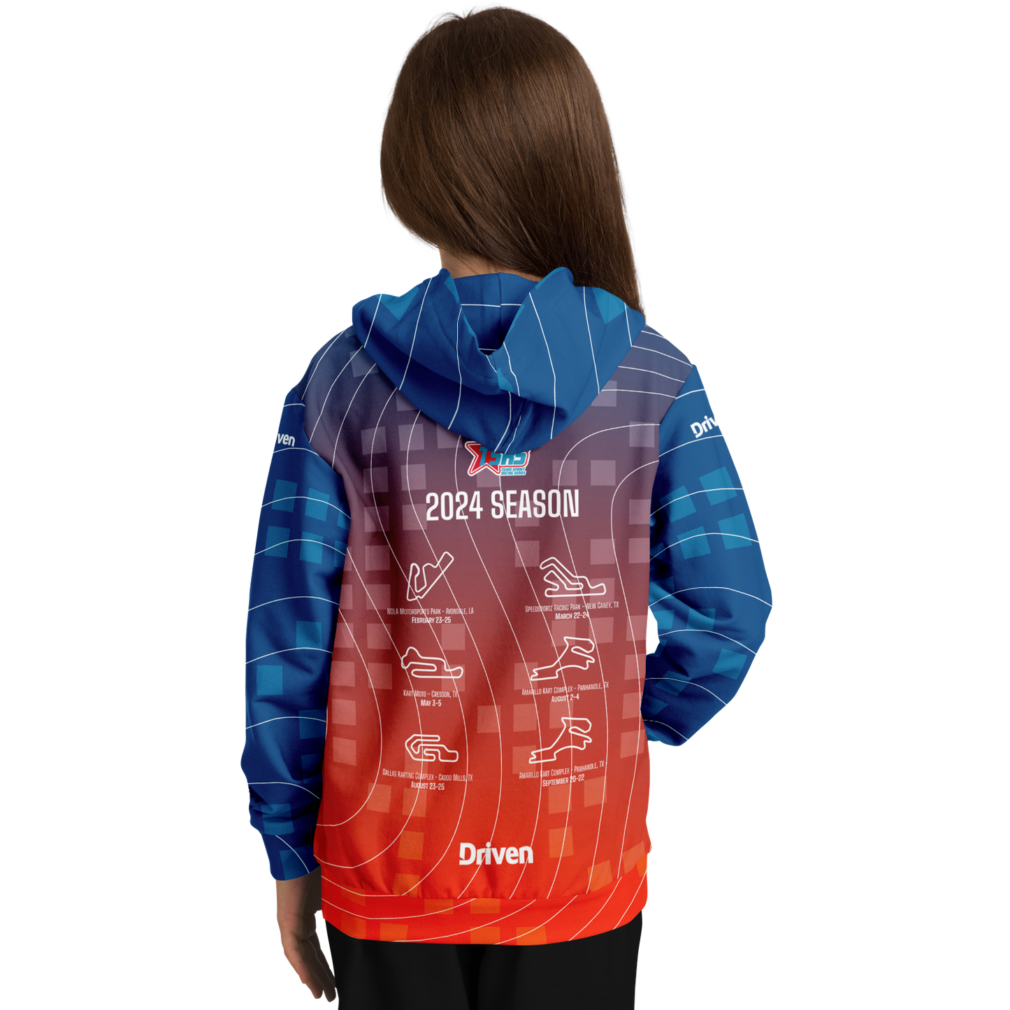 DRIVEN | TSRS '24 | Hoodie - Child - Red/Blue - | DRIVEN | - SBKHDA-556869-XXS-SBKHDA-556869-XS-SBKHDA-556869-S-SBKHDA-556869-M-SBKHDA-556869-L-SBKHDA-556869-XL