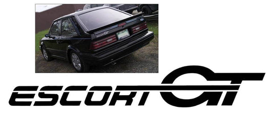 1986 Ford Escort GT Door or Trunk Lid Decal - FE700-BK-1-FE700-BK-2-  DRIVEN - 1