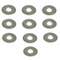 ZSPEC M6 Fender Flat Washers, SUS304 Stainless Steel, 10-Pack