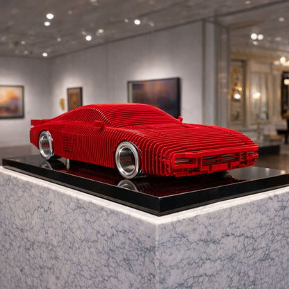 Terra Rossa Metal Car Sculpture - MT1495 - sku-47377263558895-  DRIVEN - 3