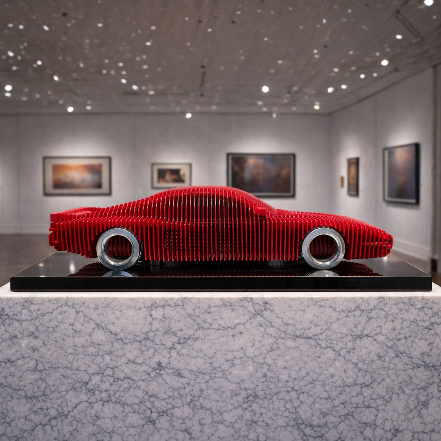 Terra Rossa Metal Car Sculpture - MT1495 - sku-47377263558895-  DRIVEN - 2