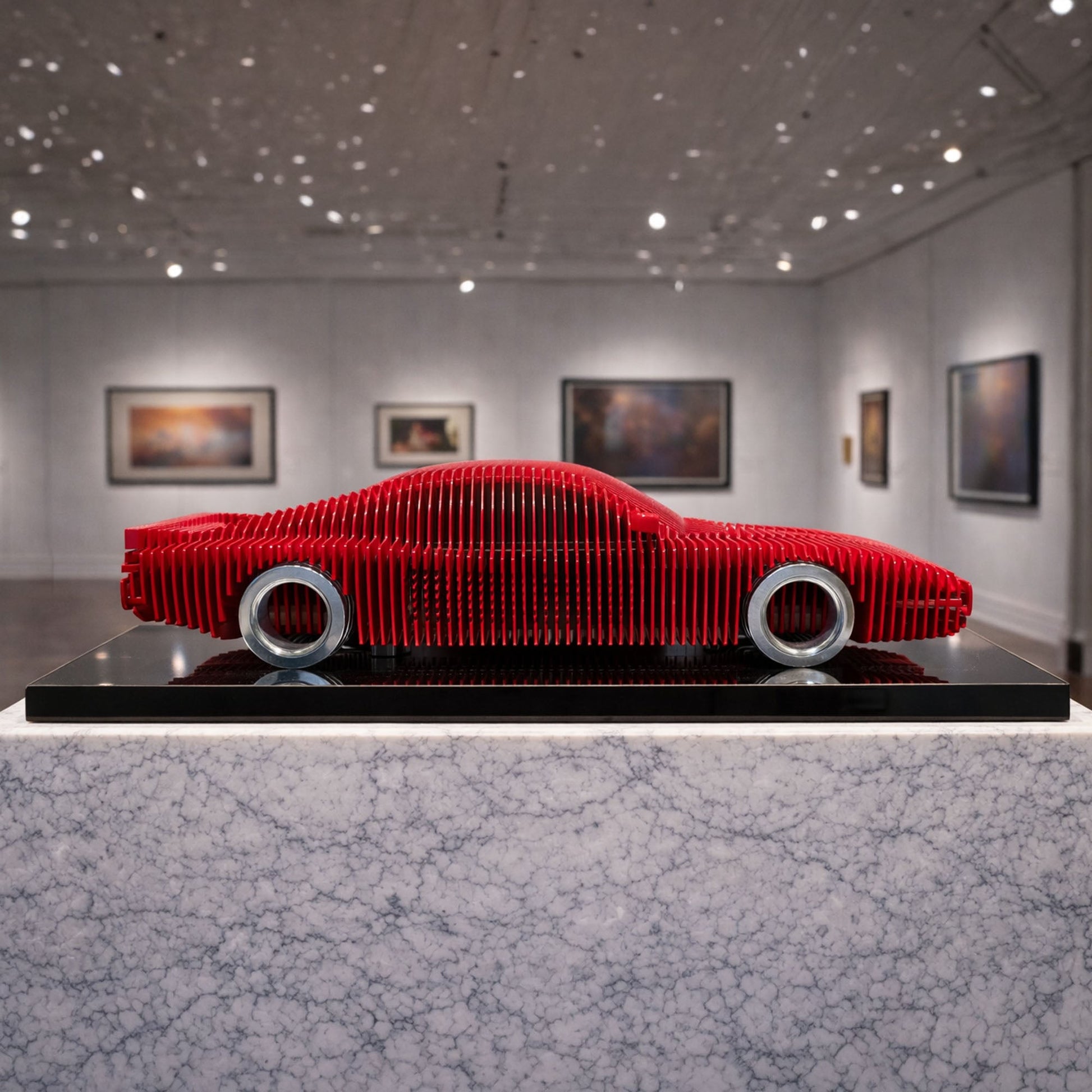 Terra Rossa Metal Car Sculpture - MT1495 - sku-47377263558895-  DRIVEN - 2
