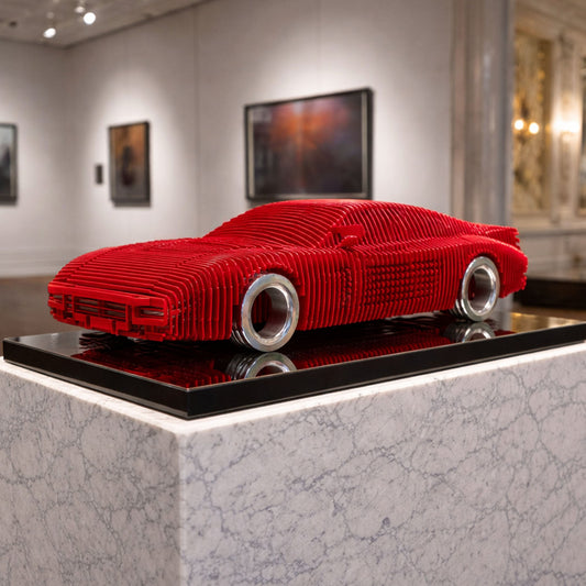 Terra Rossa Metal Car Sculpture - MT1495 - sku-47377263558895-  DRIVEN - 1