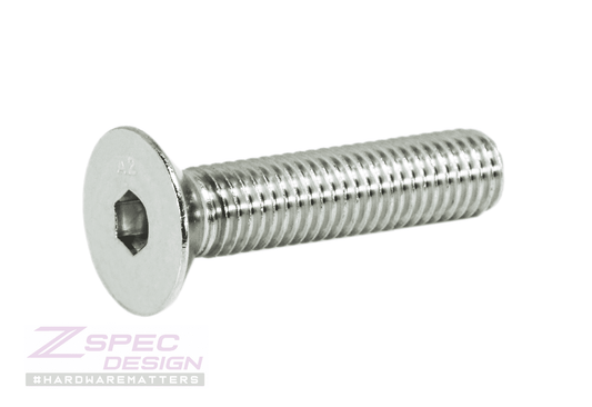 ZSPEC M10-1.5x45mm Flat-Head FHSC Fasteners, Stainless, Per Each - ZSD-012242-  DRIVEN - 2